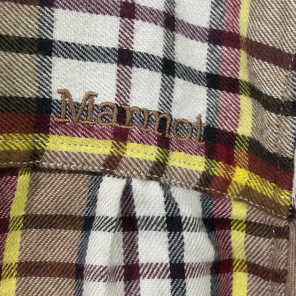 Marmot Plaid Flannel Button-Down Shirt Long Sleeve Casual Wear Size Large - Picture 4 of 7